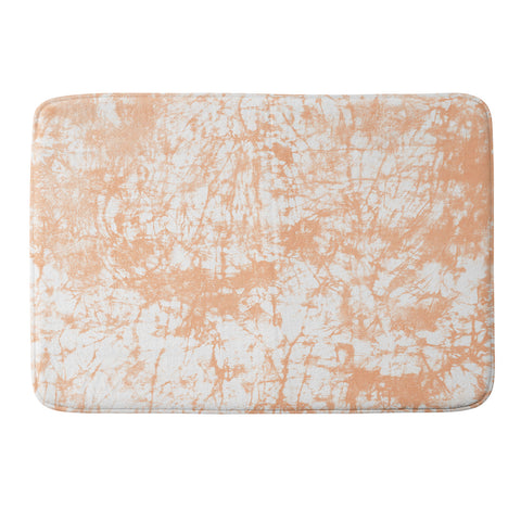 Amy Sia Crackle Batik Peach Memory Foam Bath Mat