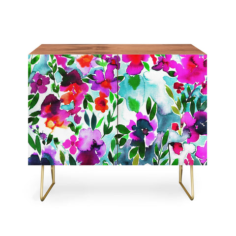 Amy Sia Evie Floral Magenta Credenza