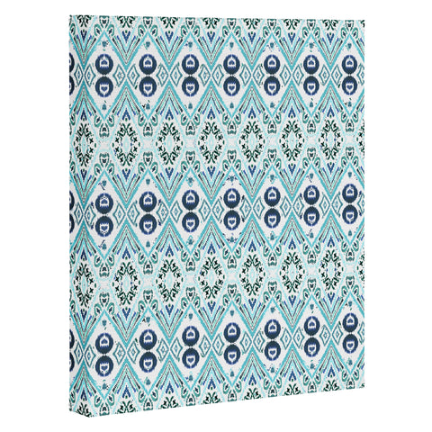 Amy Sia Ikat Java Blue Mini Art Canvas