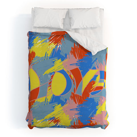 Amy Smith Bauhaus Love Duvet Cover