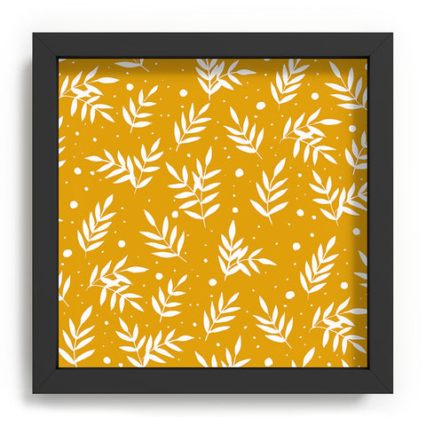 Angela Minca Magical branches ochre Recessed Framing Square