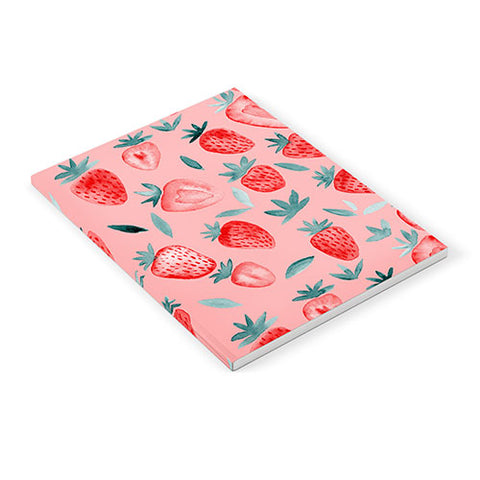 Angela Minca Pink strawberries Notebook