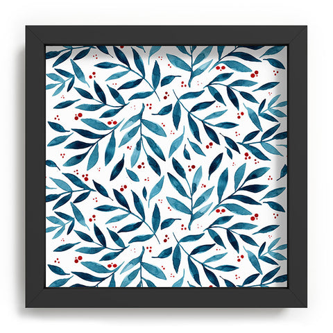 Angela Minca Teal branches Recessed Framing Square