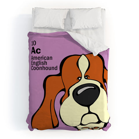 Angry Squirrel Studio American English Coonhound 10 Duvet Cover