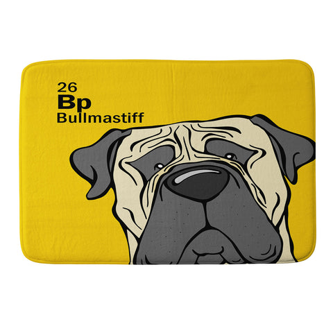 Angry Squirrel Studio Bullmastiff 26 Memory Foam Bath Mat