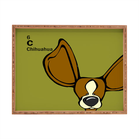 Angry Squirrel Studio Chihuahua 6 Rectangular Tray