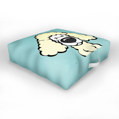 Angry Squirrel Studio Poodle 31 Outdoor Floor Cushion