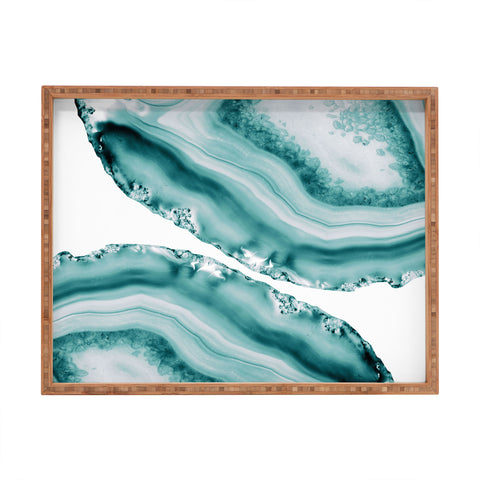 Anita's & Bella's Artwork Soft Turquoise Agate 1 Rectangular Tray