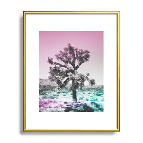 Ann Hudec Joshua Tree Ultraviolet Metal Framed Art Print