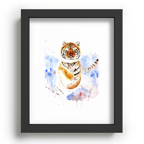 Anna Shell Tiger in snow Recessed Framing Rectangle