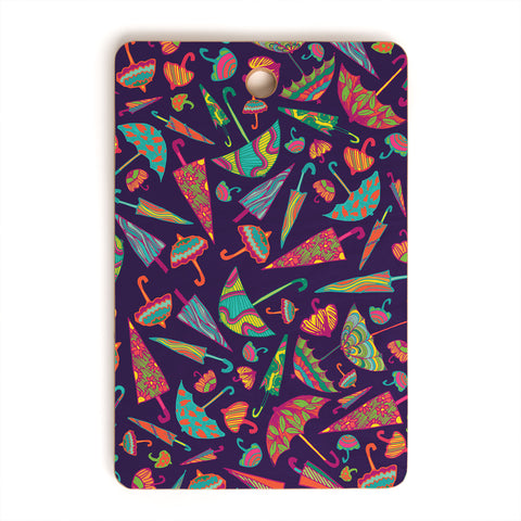 Arcturus April Showers Umbrellas Cutting Board Rectangle