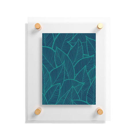Arcturus Blue Green Leaves Floating Acrylic Print