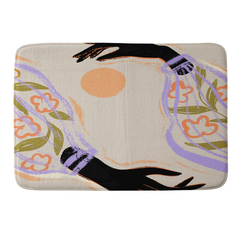 artyguava Embrace the Sun Memory Foam Bath Mat