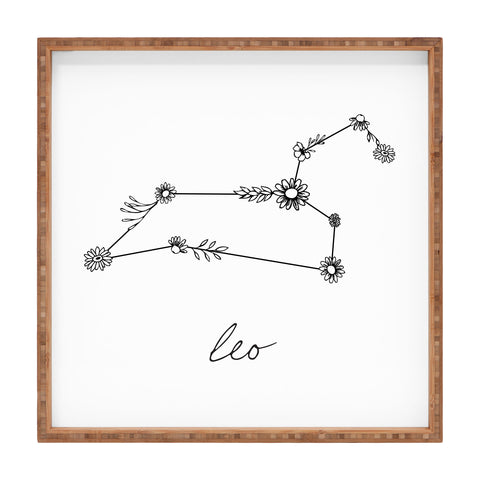 Aterk Leo Floral Constellation Square Tray