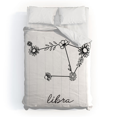 Aterk Libra Floral Constellation Comforter