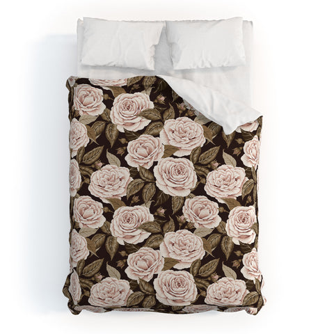 Avenie A Realm Of Roses Dark Academia Duvet Cover