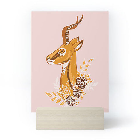 Avenie Cheetah Collection Gazelle Mini Art Print
