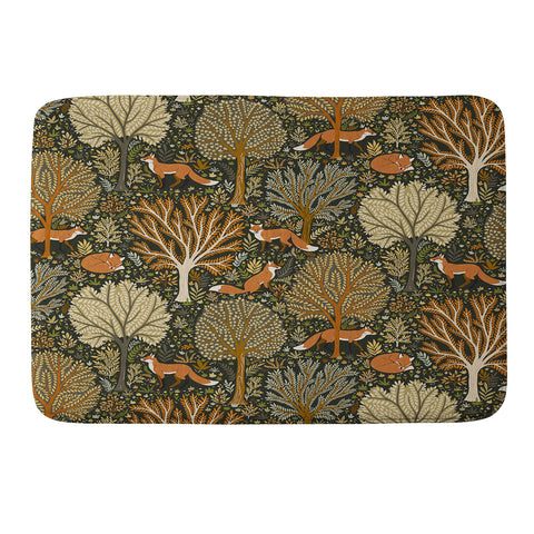 Avenie Countryside Woodland Fox Memory Foam Bath Mat