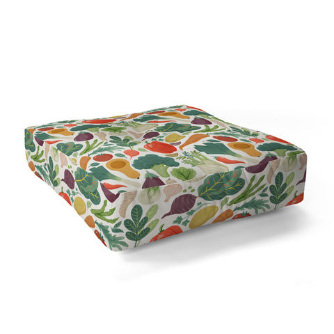 Avenie Fruit Salad Collection Veggies Floor Pillow Square