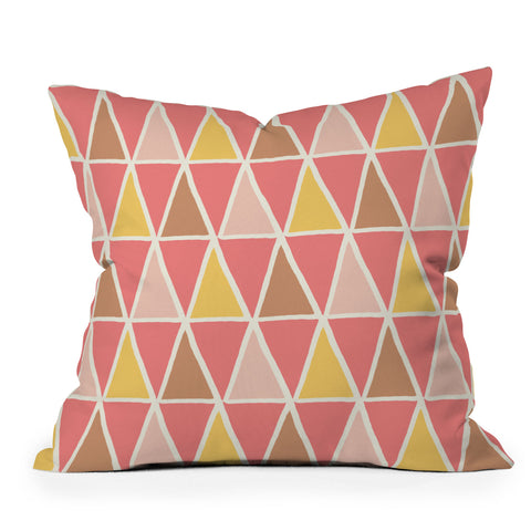 Avenie Geometric Triangle Pattern Throw Pillow
