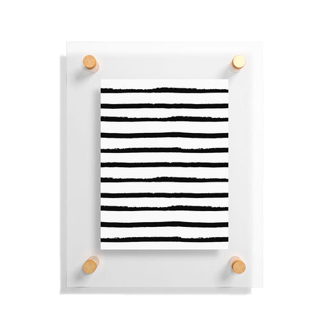 Avenie Ink Stripes Black and White II Floating Acrylic Print