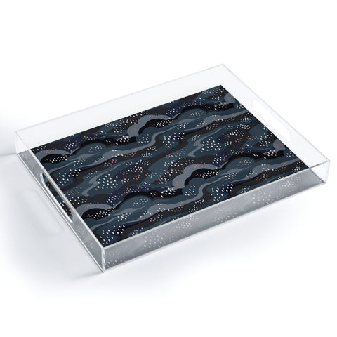 Avenie Land and Sky Night Time Acrylic Tray