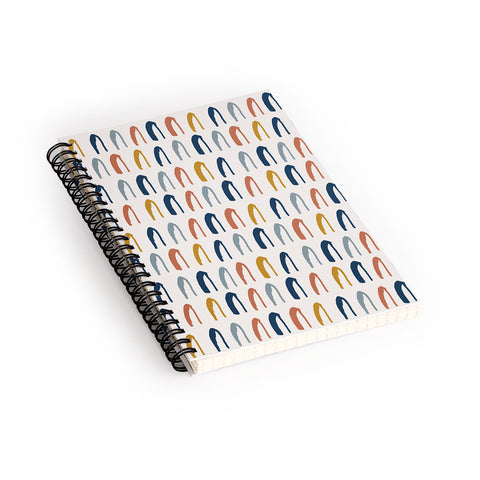 Avenie Little Arches Blue and Yellow Spiral Notebook