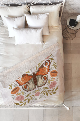 Avenie Morris Inspired Butterfly Fleece Throw Blanket
