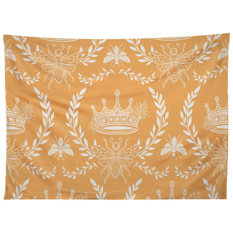 Avenie Queen Bee Orange Tapestry