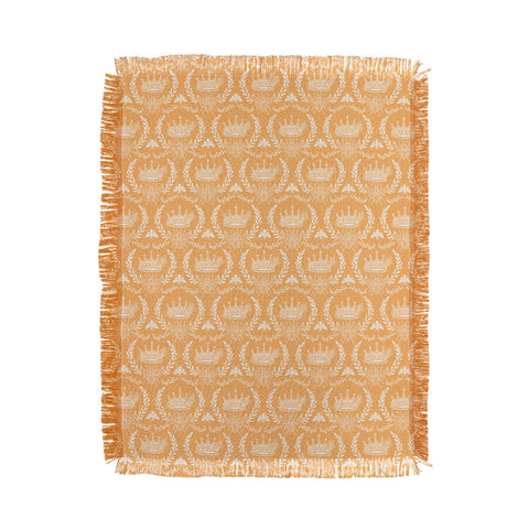 Avenie Queen Bee Orange Throw Blanket