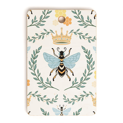 Avenie Queen Bee with Crown Cutting Board Rectangle