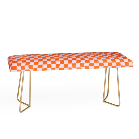 Avenie Warped Checkerboard Bench