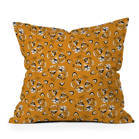 Avenie Wild Cheetah Collection VI Throw Pillow