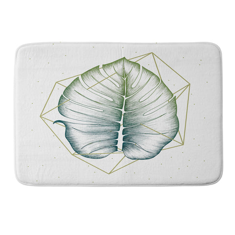 Barlena Geometry and Nature II Memory Foam Bath Mat