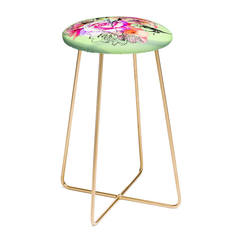 Bel Lefosse Design Birds And Flowers Counter Stool