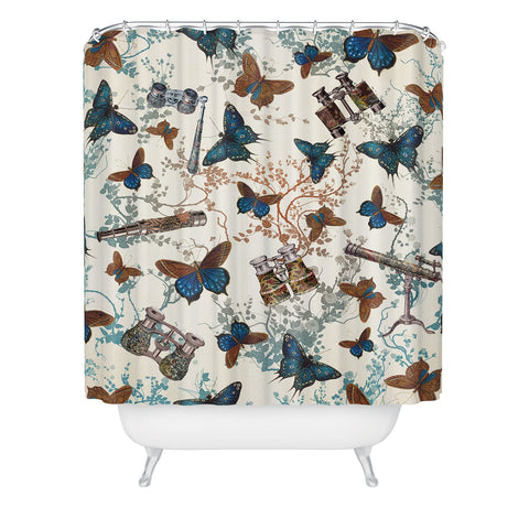 Belle13 Looking For Butterflies Shower Curtain