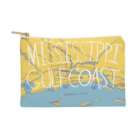 bethmade Mississippi Gulf Coast Map Pouch
