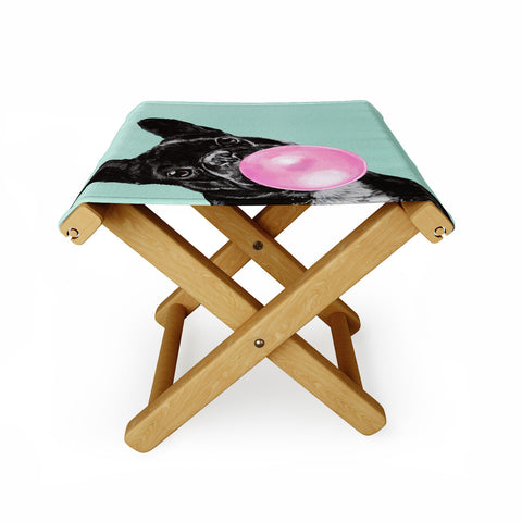 Big Nose Work Bubblegum French Bulldog Folding Stool