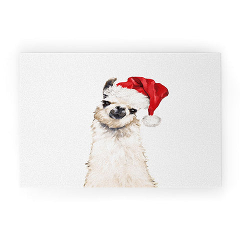 Big Nose Work Christmas Llama Welcome Mat