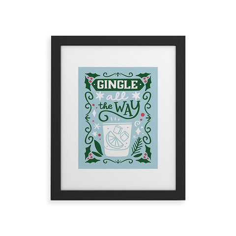 Bigdreamplanners Gingle all the way Framed Art Print