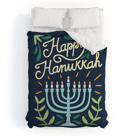 Bigdreamplanners Happy Hanukkah Duvet Cover