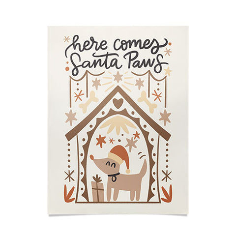 Bigdreamplanners Here comes Santa Paws Poster