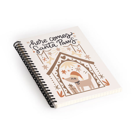 Bigdreamplanners Here comes Santa Paws Spiral Notebook