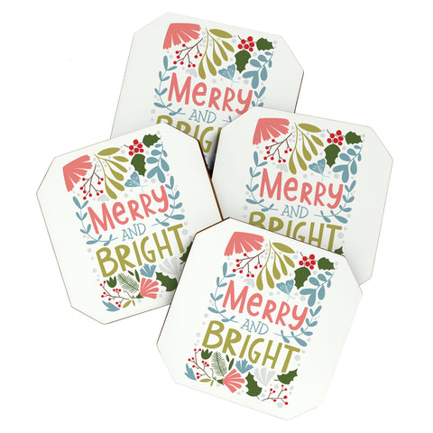 Bigdreamplanners Merry and bright I Coaster Set