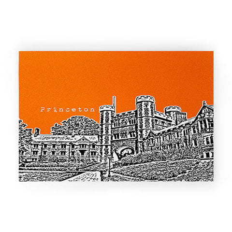 Bird Ave Princeton University Orange Welcome Mat