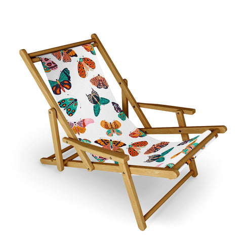 BlueLela Spring Butterflies Pattern 003 Sling Chair