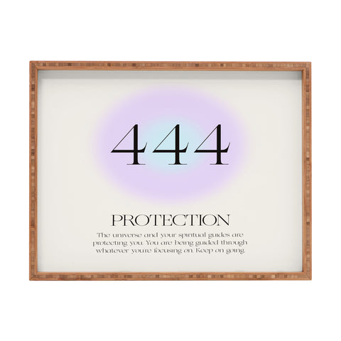 Bohomadic.Studio Angel Number 444 Protection Rectangular Tray