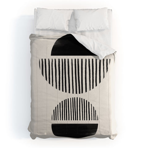 Bohomadic.Studio Balancing Stripes NO1 Black Comforter