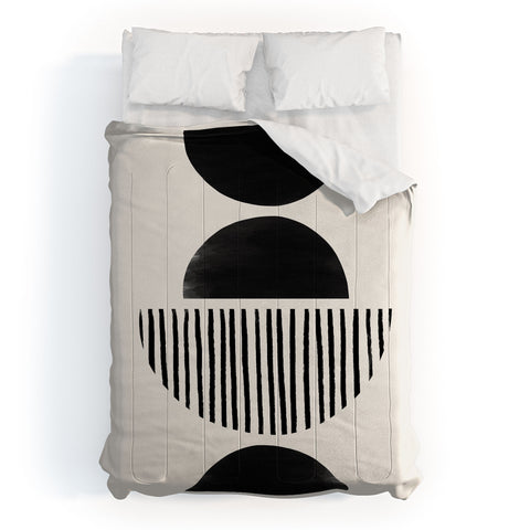 Bohomadic.Studio Balancing Stripes NO2 Black Comforter