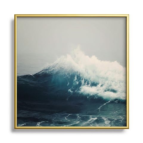 Bree Madden Sea Wave Metal Square Framed Art Print